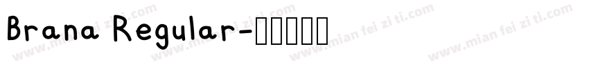 Brana Regular字体转换